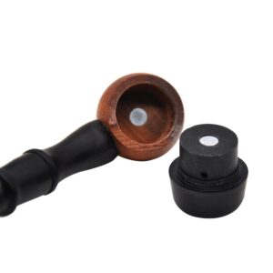 Ebony Wooden Sherlock Pipe | Pot Pipes For Sale | Free NZ Shipping