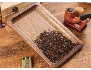 Solid Wood Walnut Storage Weed Rolling Tray For Sale | Free NZ Shipping