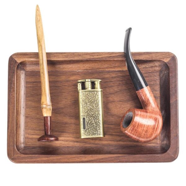 Solid Wood Walnut Storage Weed Rolling Tray For Sale | Free NZ Shipping