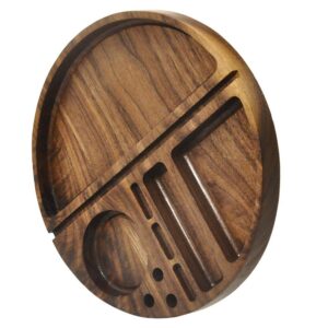 Walnut Solid Wood Cigarette Rolling Tray For Sale | Free NZ Shipping