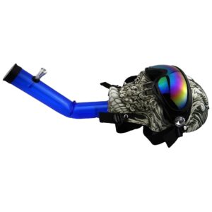 Novel Skull Fabric Gas Mask Bong w/ Bent Water Pipe | Free NZ Shipping