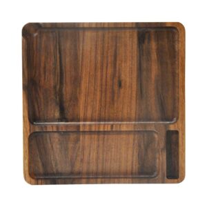 Walnut Wooden Large Smoke Rolling Tray For Sale | Free NZ Shipping