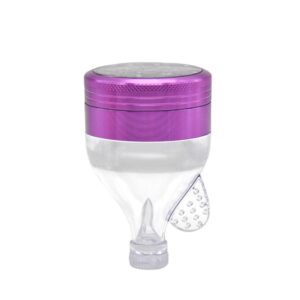 Funnel Aluminum Alloy Herb Grinder 2 Layer For Sale | Free NZ Shipping