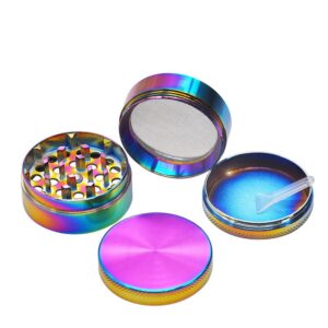 Rainbow Zinc Alloy Mill Weed/Herb Grinder For Sale | Free NZ Shipping