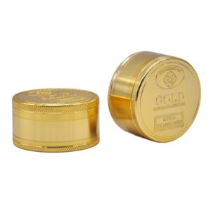 Gold Coin Zinc Alloy Weed Grinder 3 Layer For Sale | Free NZ Shipping