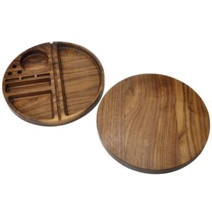 Walnut Solid Wood Cigarette Rolling Tray For Sale | Free NZ Shipping