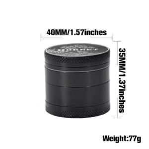Zinc Alloy Black 4 Layer Weed/Herb Grinder For Sale | Free NZ Shipping