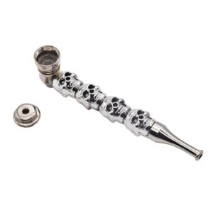 Portable Skull Metal Tobacco Pipe | Pot Pipes For Sale | Free NZ Shipping