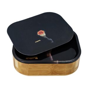 Bamboo Storage Tinplate Cover Rolling Tray For Sale | Free NZ Shipping
