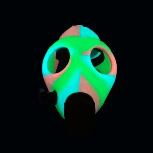 Luminous Silicone Gas Mask Bong w/ Acrylic Water Pipe | Free NZ Shipping