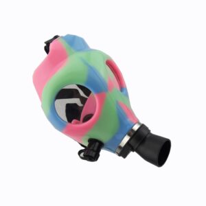 Luminous Silicone Gas Mask Bong w/ Acrylic Water Pipe | Free NZ Shipping