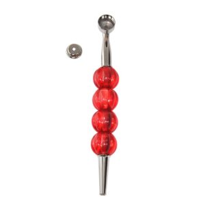 Four Beads Metal Weed Pipe | Pot Pipes For Sale | Free NZ Shipping