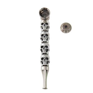 Portable Skull Metal Tobacco Pipe | Pot Pipes For Sale | Free NZ Shipping