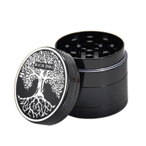 Zinc Alloy Black 4 Layer Weed/Herb Grinder For Sale | Free NZ Shipping