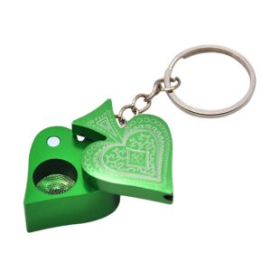 Key Chain Metallic Hearts Poker Portable Pipe For Sale | Free NZ Shipping