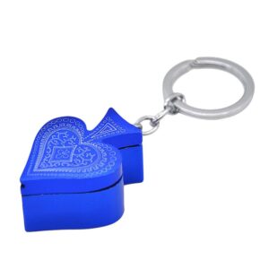 Key Chain Metallic Hearts Poker Portable Pipe For Sale | Free NZ Shipping
