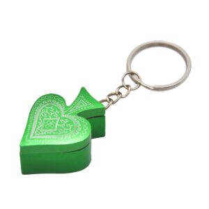 Key Chain Metallic Hearts Poker Portable Pipe For Sale | Free NZ Shipping