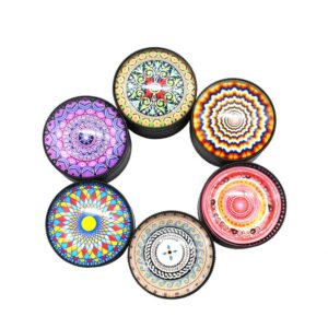 Mandala Novelty Herb Grinder 3 Layer (Random Color) - Medium(50Mm)