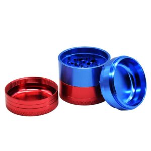 Mixed Color Design Aluminium Heavy Duty Herb Grinder With Storage 5 Layer 50Mm (2 Color)