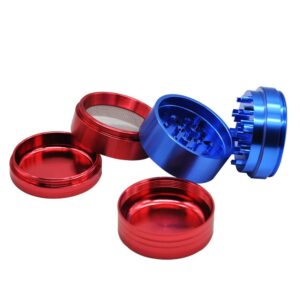 Mixed Color Design Aluminium Heavy Duty Herb Grinder With Storage 5 Layer 50Mm (2 Color)