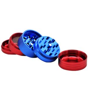 Mixed Color Design Aluminium Heavy Duty Herb Grinder With Storage 5 Layer 50Mm (2 Color)
