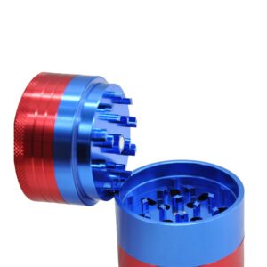 Mixed Color Design Aluminium Heavy Duty Herb Grinder With Storage 5 Layer 50Mm (2 Color)