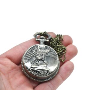 Necklace Hawk Pocket Watch Novelty Herb Grinder 3 Layer 45Mm (2 Color)