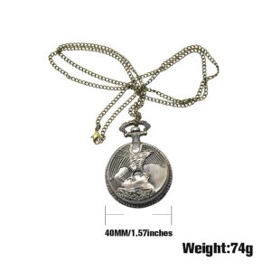 Necklace Hawk Pocket Watch Novelty Herb Grinder 3 Layer 45Mm (2 Color)