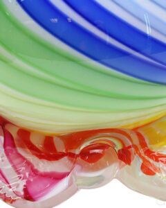 Noble Glass Medium Rainbow Cane Wrapped Soft Glass Bong | Water Pipes