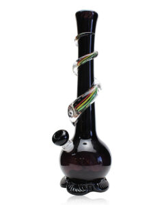 Noble Glass Medium Rasta Wrapped Soft Glass Bong/Water Pipes For Sale
