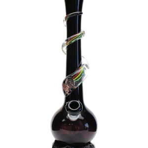 Noble Glass Medium Rasta Wrapped Soft Glass Bong/Water Pipes For Sale