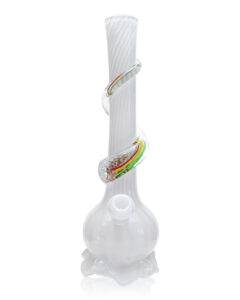 Noble Glass Medium Rasta Wrapped Soft Glass Bong/Water Pipes For Sale