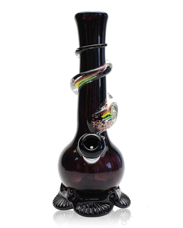 Noble Glass Small Rasta Wrapped Soft Glass Bong | Water Pipes For Sale