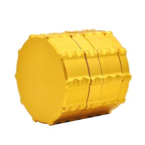 Notch Gear Novelty Aluminium 4-Layer Herb Grinder 60 Mm (4 Colors) - Gold