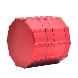 Notch Gear Novelty Aluminium 4-Layer Herb Grinder 60 Mm (4 Colors) - Red