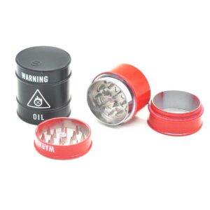 Oil Barrel Stealthy Novelty Herb Grinder 3 Layer 45 Mm