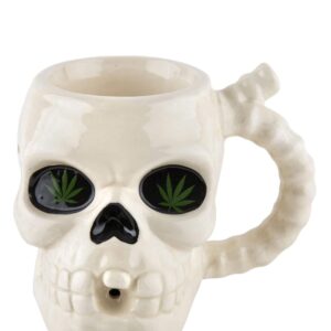 Skull Shaped Pipe Mug | Smoking Bowls | Marijuana Pipes | Bowl Weed