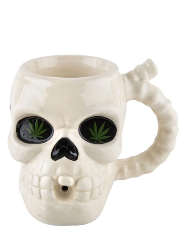 Skull Shaped Pipe Mug | Smoking Bowls | Marijuana Pipes | Bowl Weed