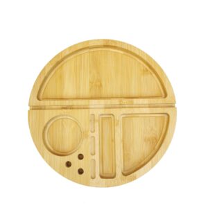 Wooden Circle Storage Rolling Tray For Sale Online | Free NZ Shipping
