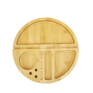 Wooden Circle Storage Rolling Tray For Sale Online | Free NZ Shipping