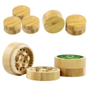 Wooden 2 Layer Weed Grinder/Herb Grinders For Sale | Free NZ Shipping