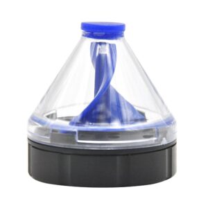 Pre-Roll Cone Herb Grinder With Transparent Storage 50 Mm - Black
