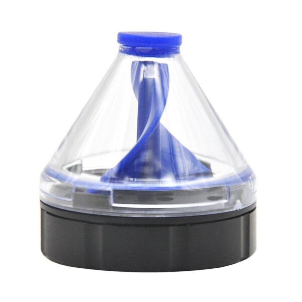 Pre-Roll Cone Herb Grinder With Transparent Storage 50 Mm - Black