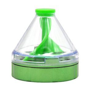 Pre-Roll Cone Herb Grinder With Transparent Storage 50 Mm - Green