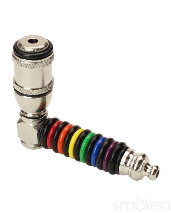 Big Pipe 2.75" Pride Fruit Stripe Big Bowl Metal Pipe | Marijuana Pipe