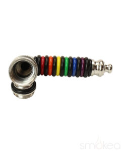 Big Pipe 2.75" Pride Fruit Stripe Big Bowl Metal Pipe | Marijuana Pipe