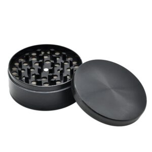 Puffing Bird Basic Herb Grinder 3 Layer Extra Large Black 100 Mm