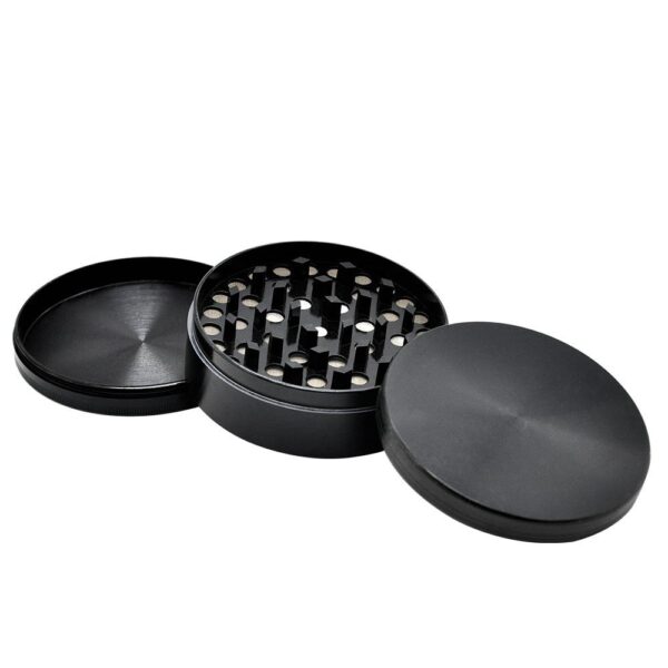 Puffing Bird Basic Herb Grinder 3 Layer Extra Large Black 100 Mm