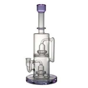 Double Birdcage Recycler Showerhead Perc Bong/Dab Rigs | Free NZ Shipping