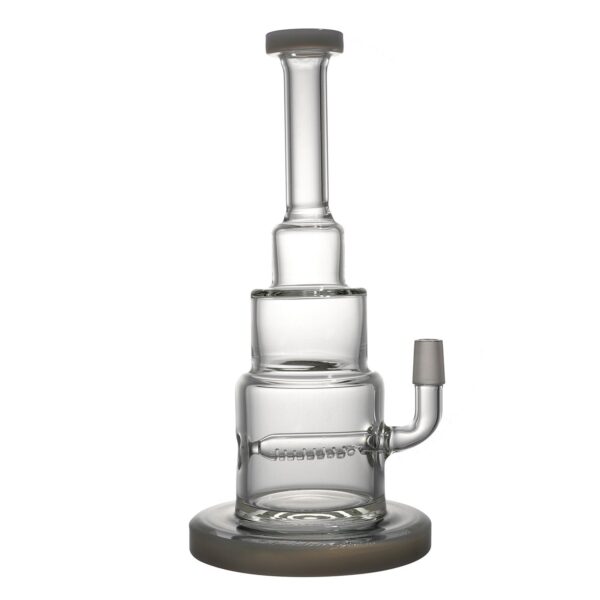 Down Stem In line Diffuser Pyramid Glass Bong/Dab Rig | Free NZ Shipping